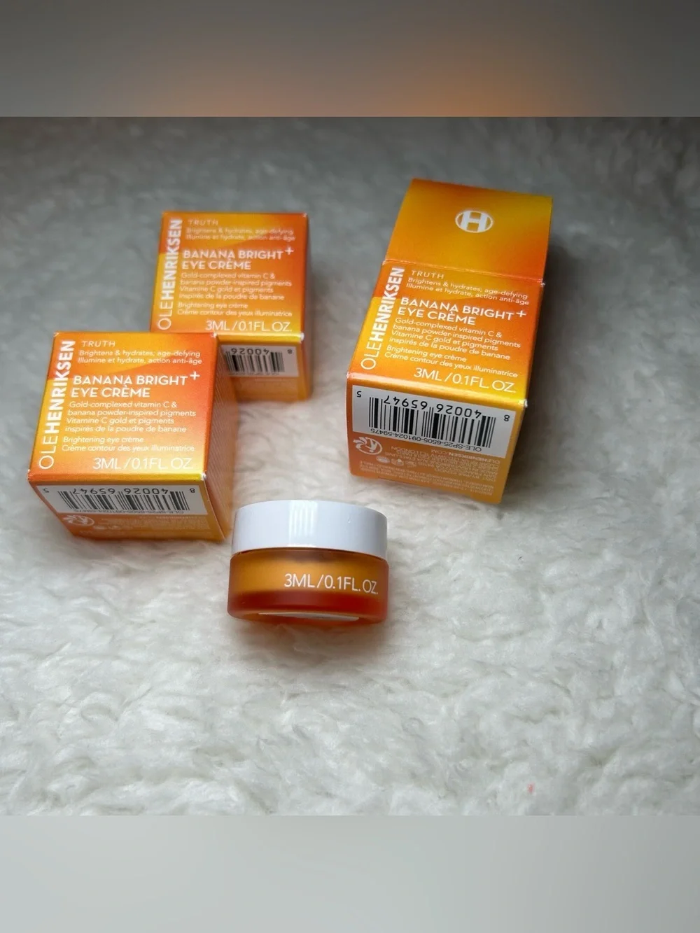 Ole Henriksen Banana Bright Eye Cream Sample 3 Pack NEW